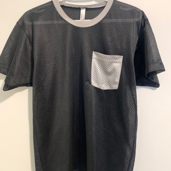Men’s American Apparel Jersey Mesh Shirt - Picture 1 of 3